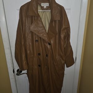 Ava & Viv Tan Double-Breasted Coat